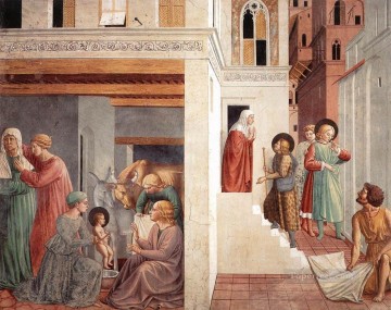  wall Oil Painting - Scenes from the Life of St Francis Scene 1north wall Benozzo Gozzoli